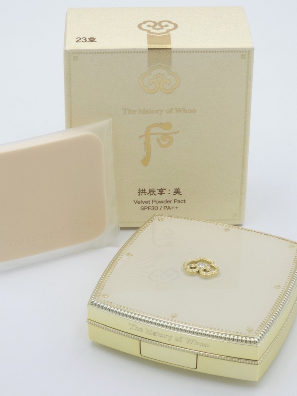The Whoo Gongjinhyang Mi Velvet Powder Pact 12g SPF30 PA++ No.23 K-Beauty